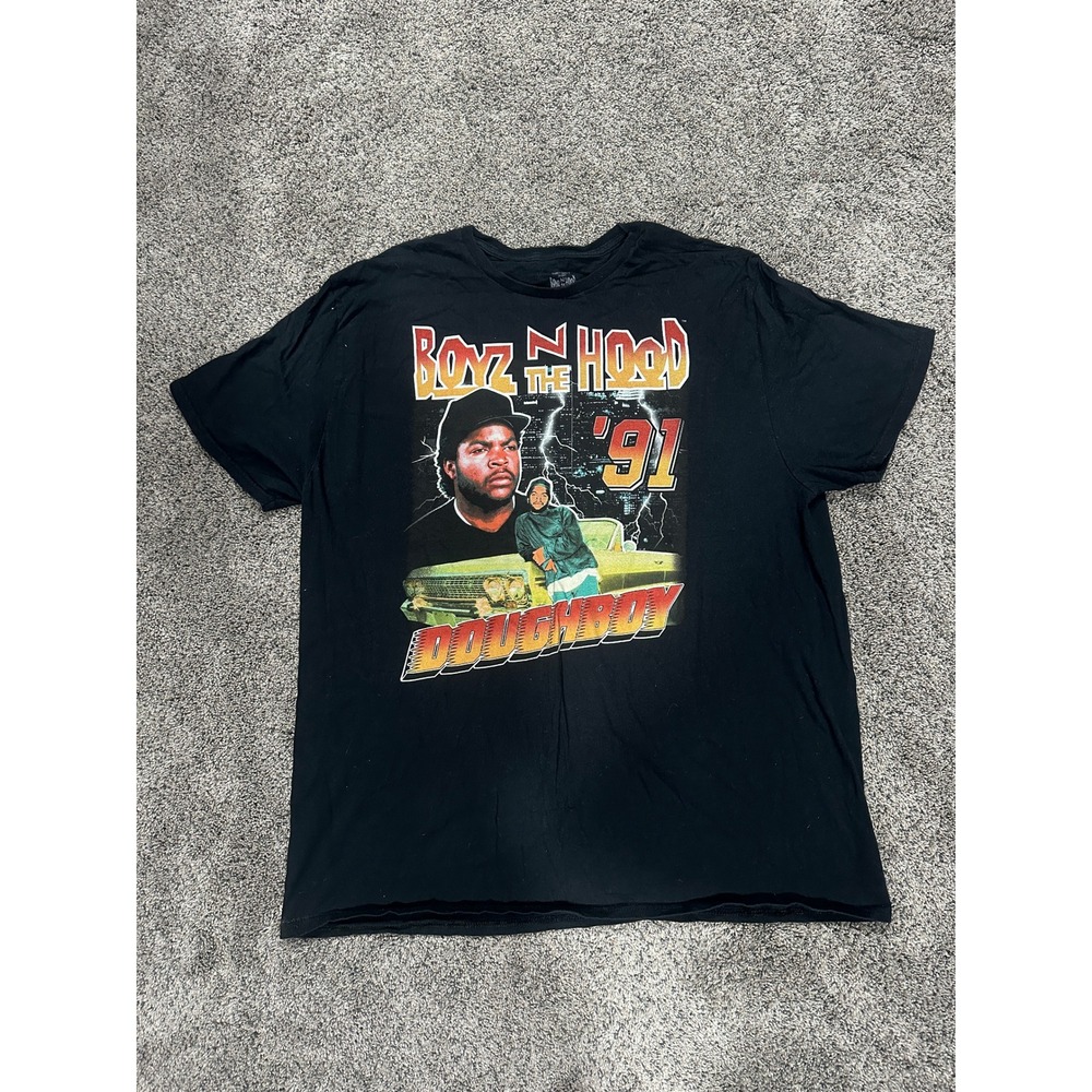 Thirty Single Boyz N The Hood T-Shirt Doughboy Ice Cube Graphic Black 2XL